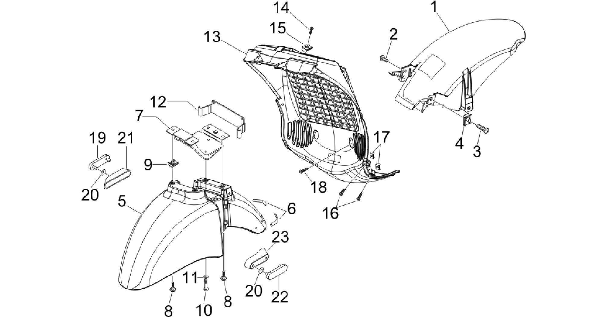 Wheel huosing - Mudguard