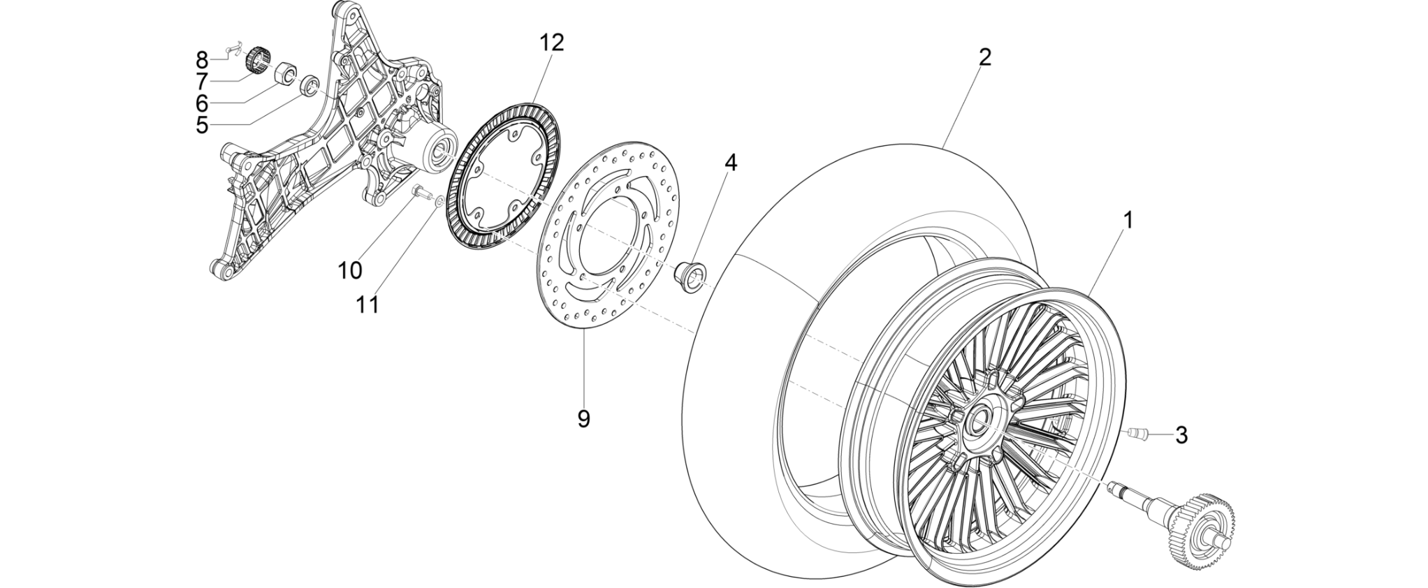 Rear wheel