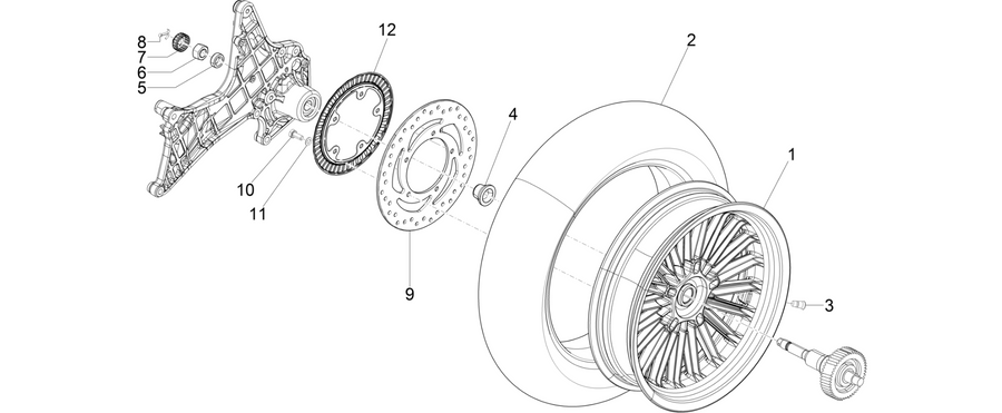 Rear wheel
