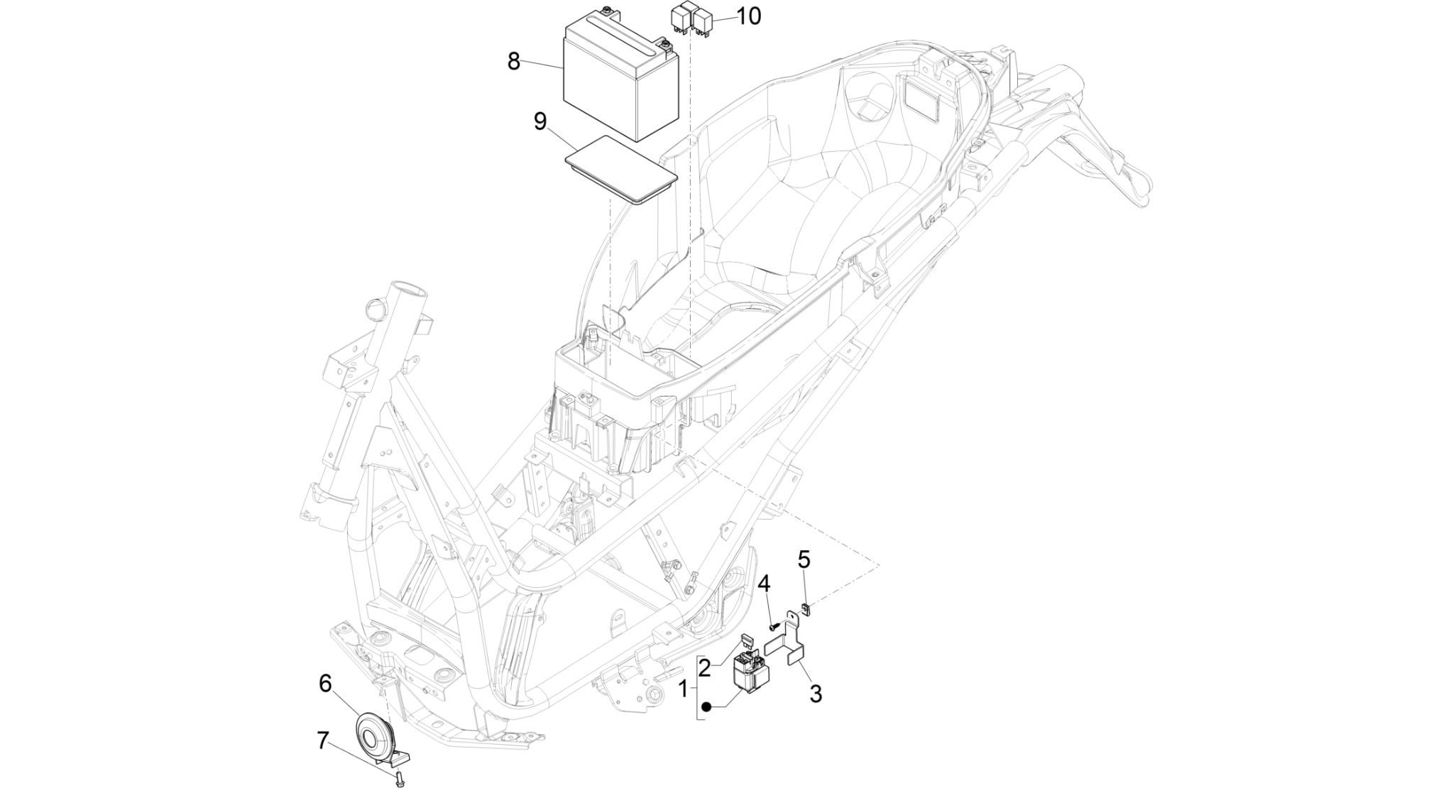 Remote control switches - Battery - Horn