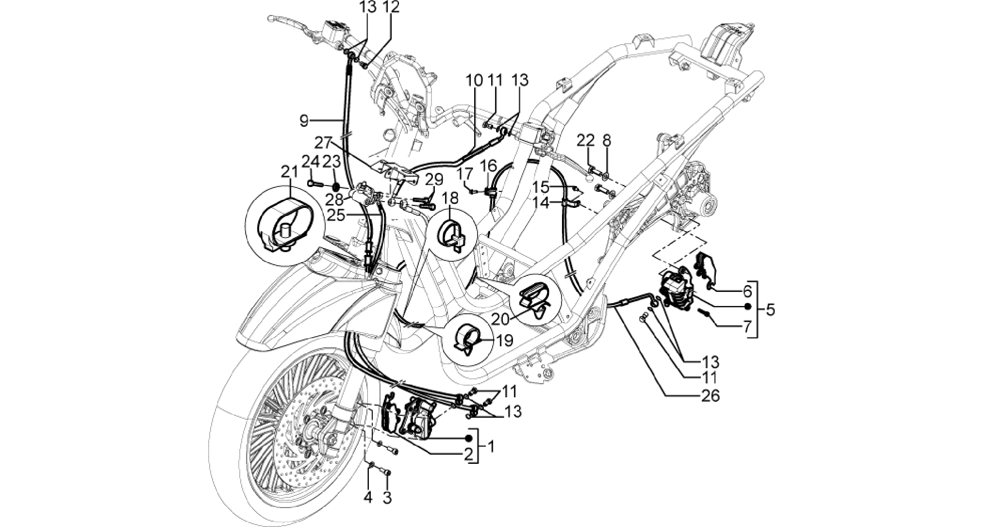 Brakes pipes - Calipers