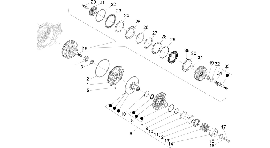 Driven pulley