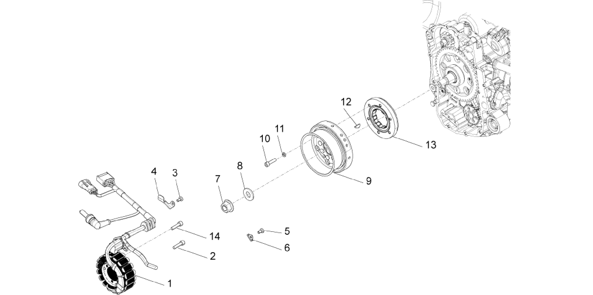 Flywheel magneto