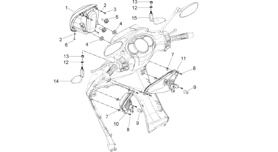 Front headlamps - Turn signal lamps