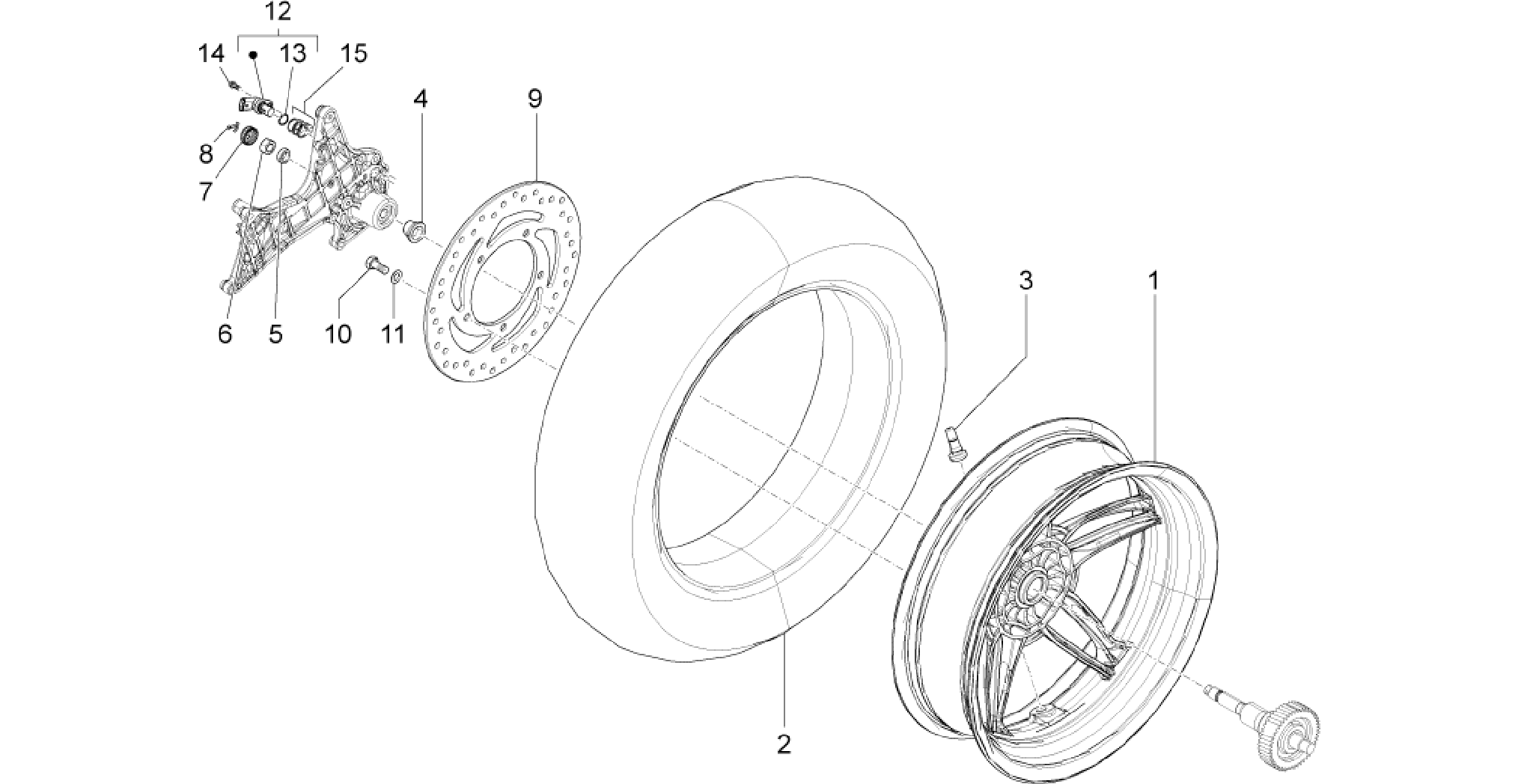 Rear wheel