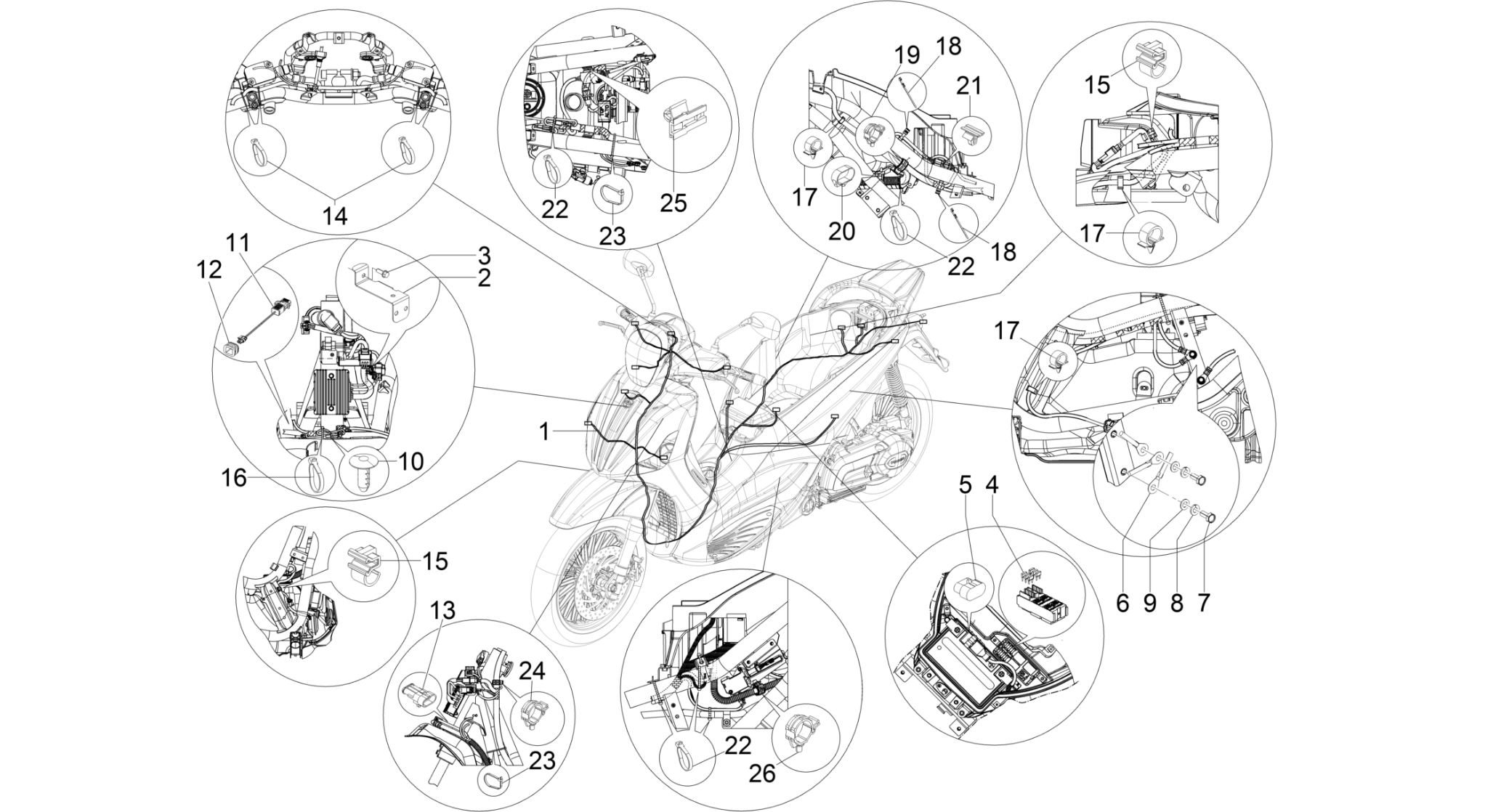 Main cable harness
