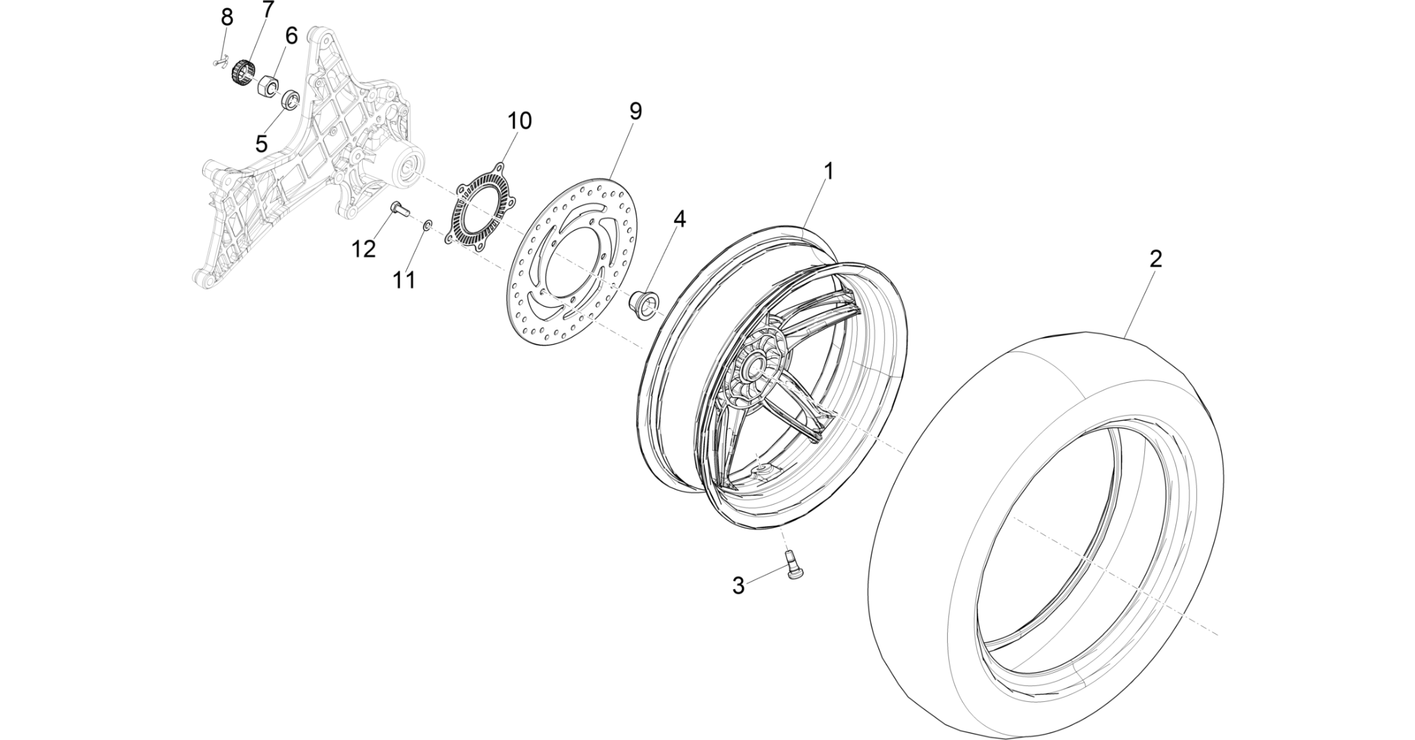 Rear wheel