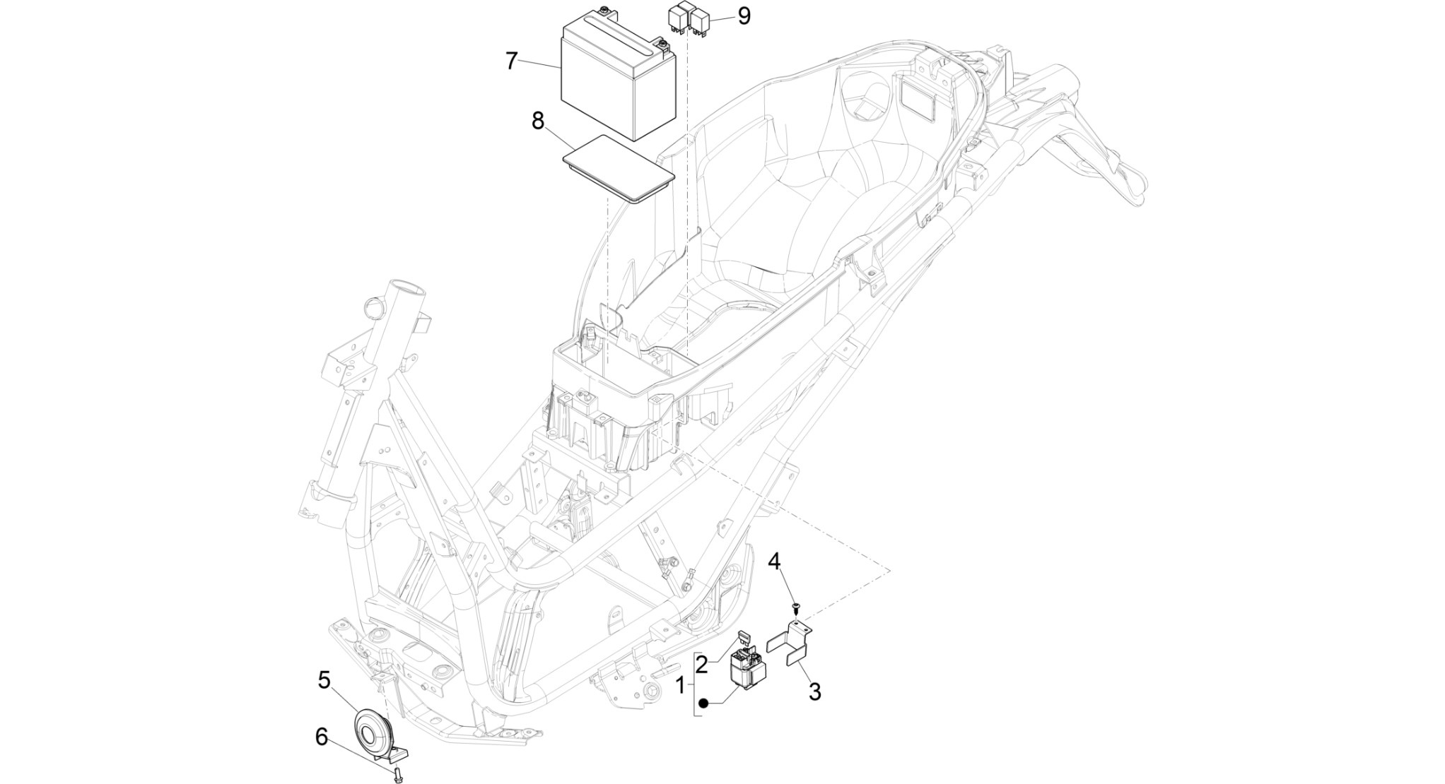 Remote control switches - Battery - Horn