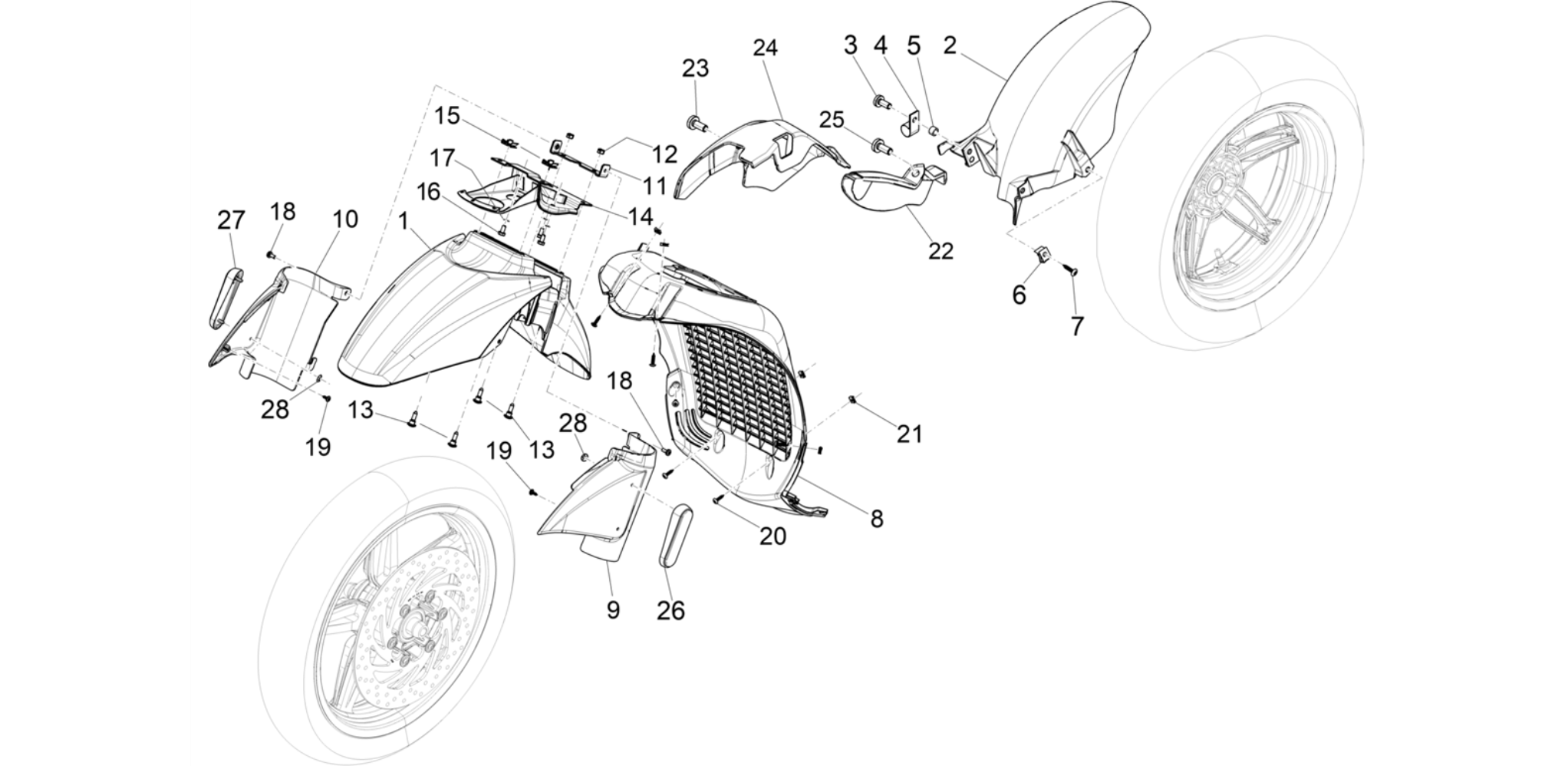 Wheel huosing - Mudguard