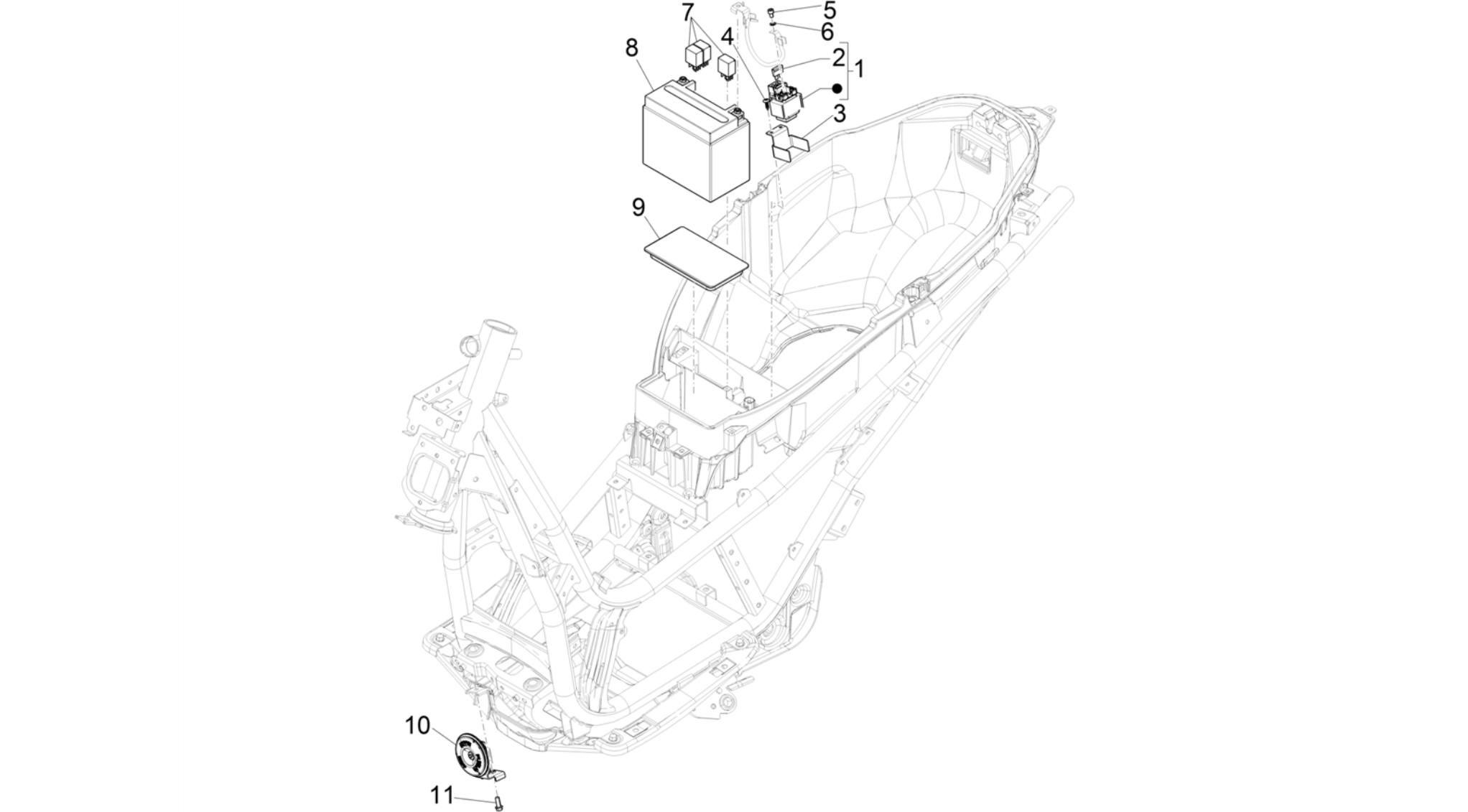 Remote control switches - Battery - Horn