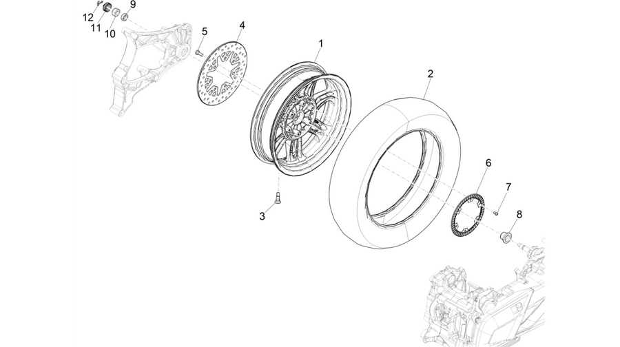 Rear wheel