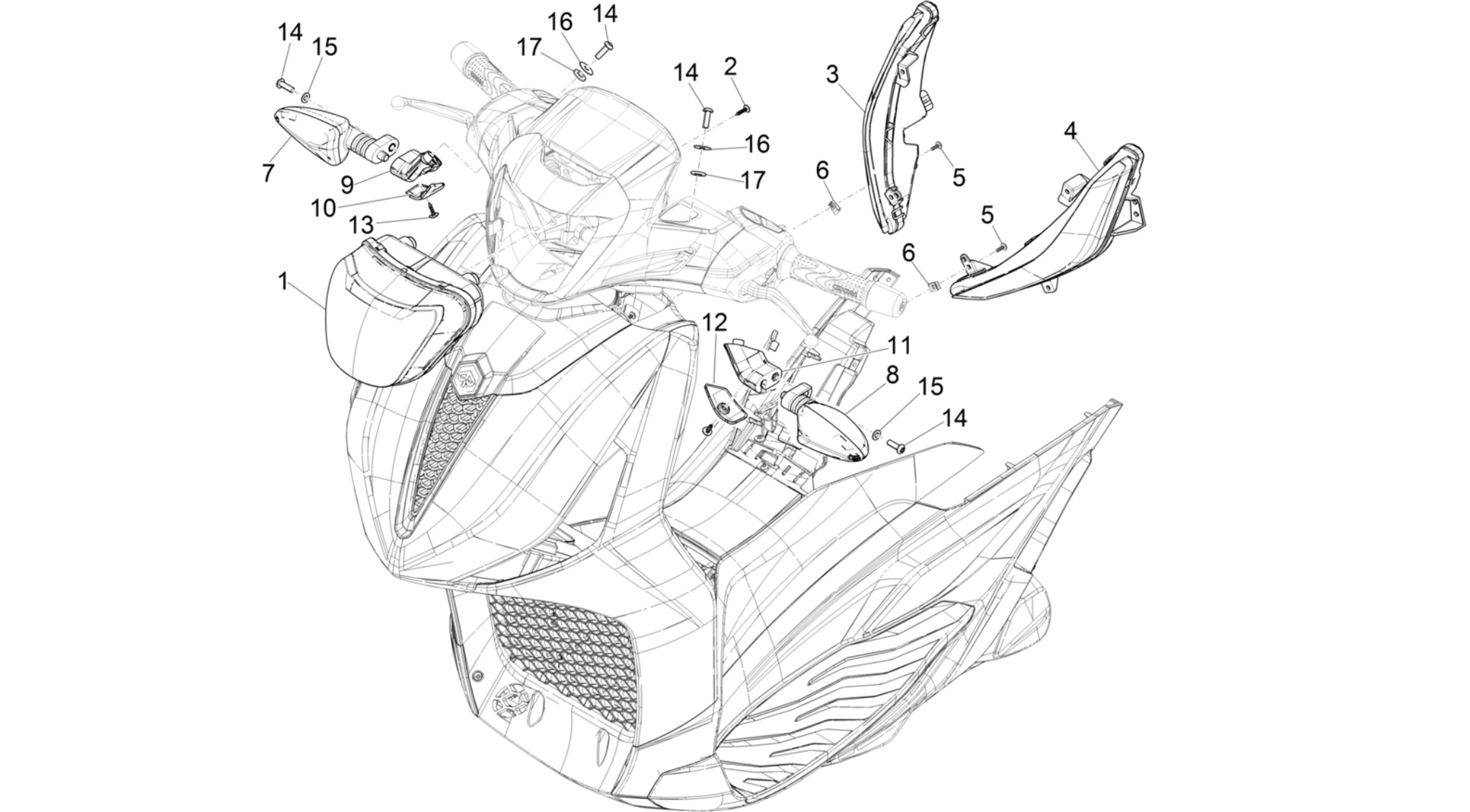 Front headlamps - Turn signal lamps