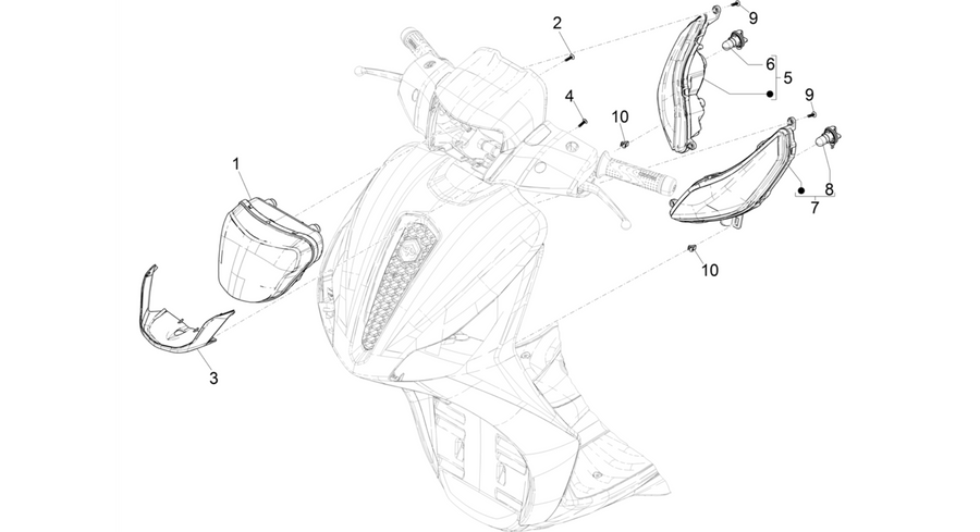 Front headlamps - Turn signal lamps