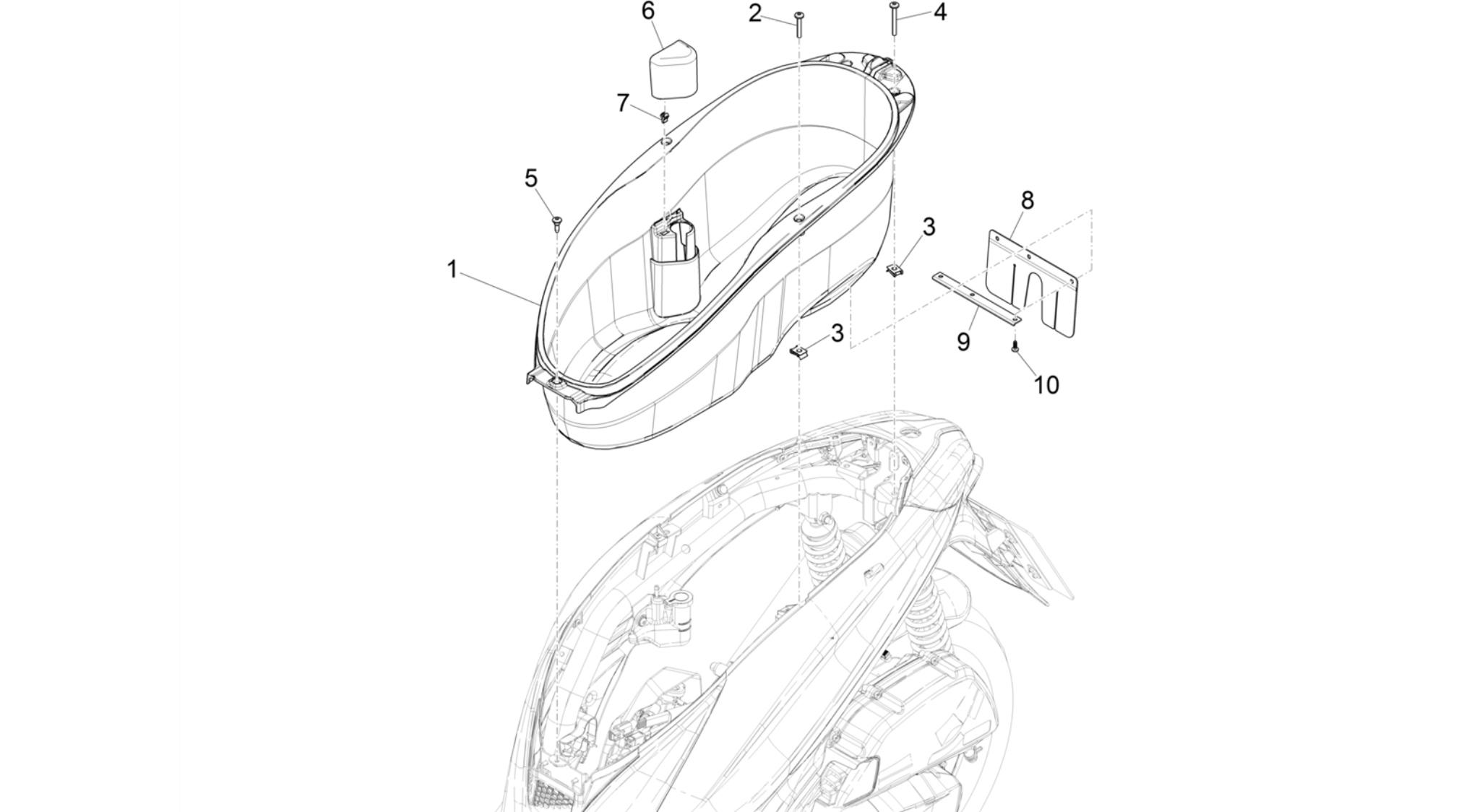 Helmet huosing - Undersaddle