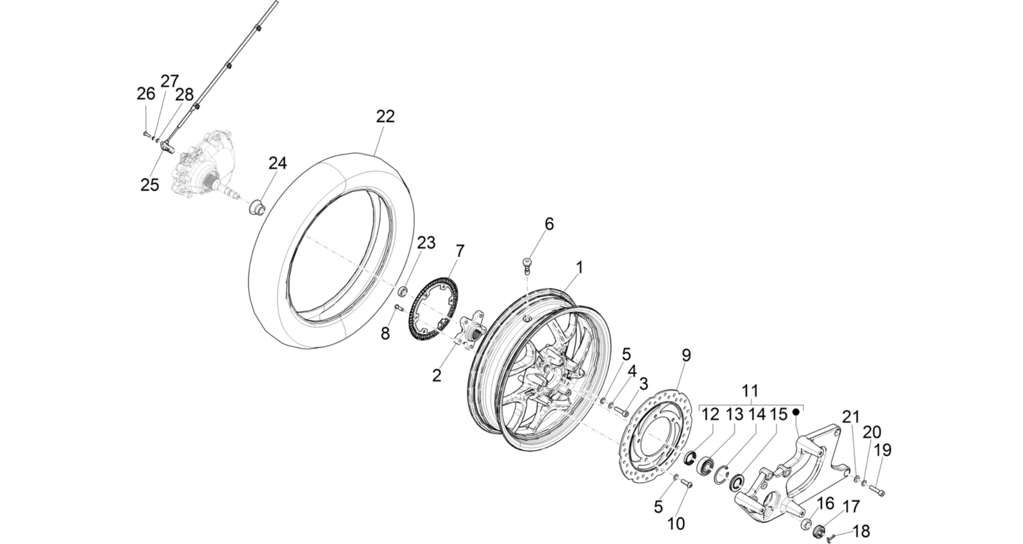 Rear wheel