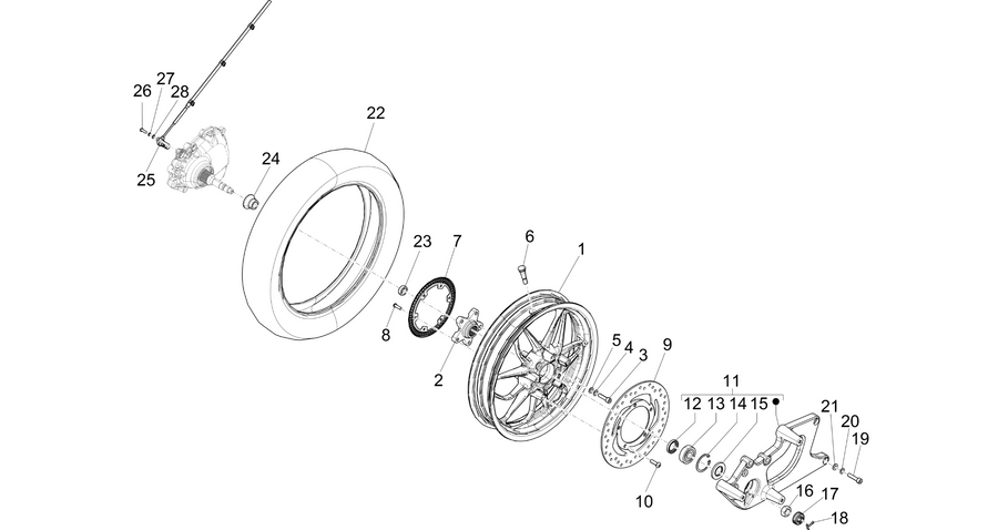 Rear wheel