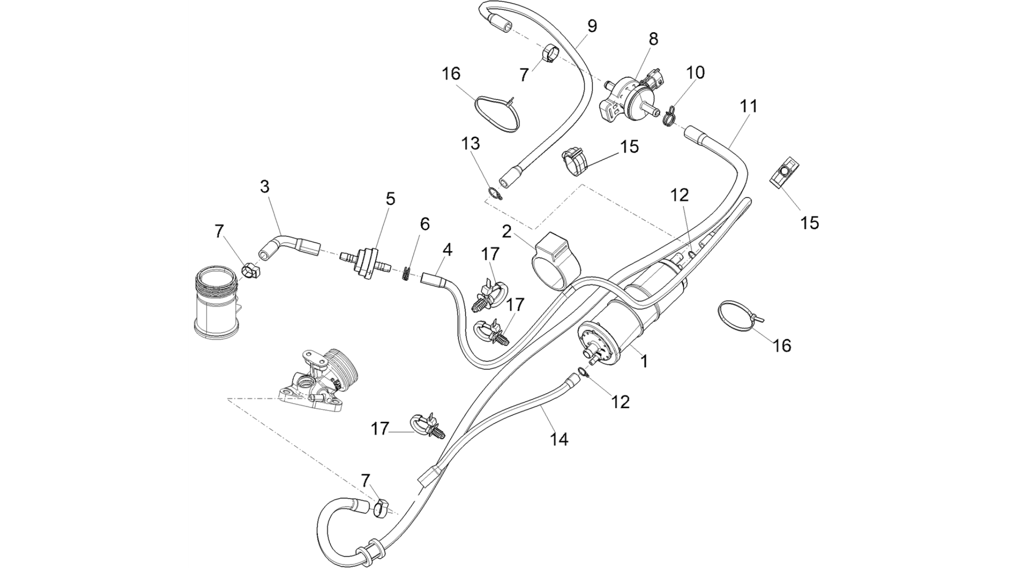 Anti-percolation system