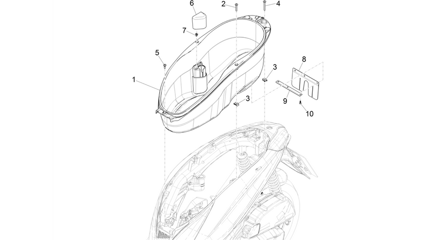Helmet huosing - Undersaddle
