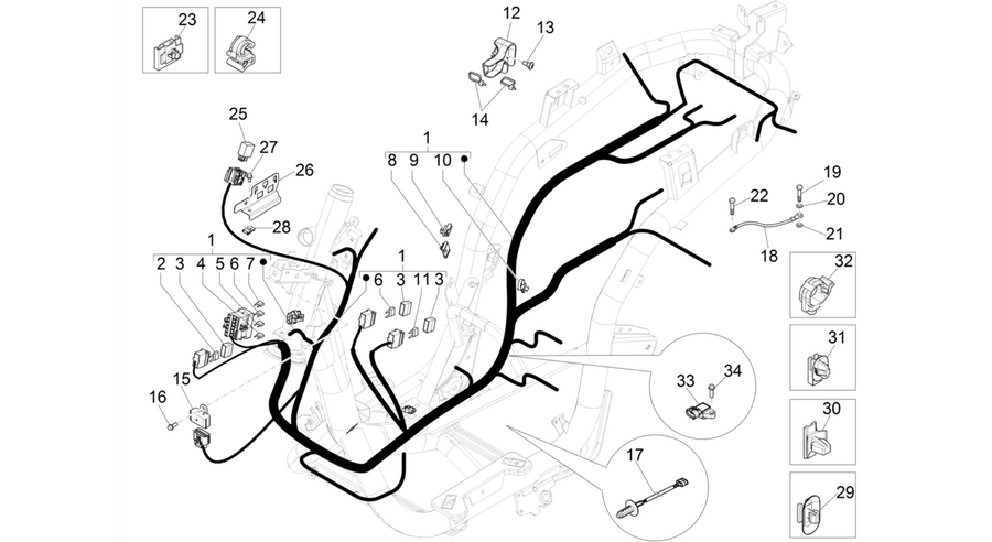 Main cable harness