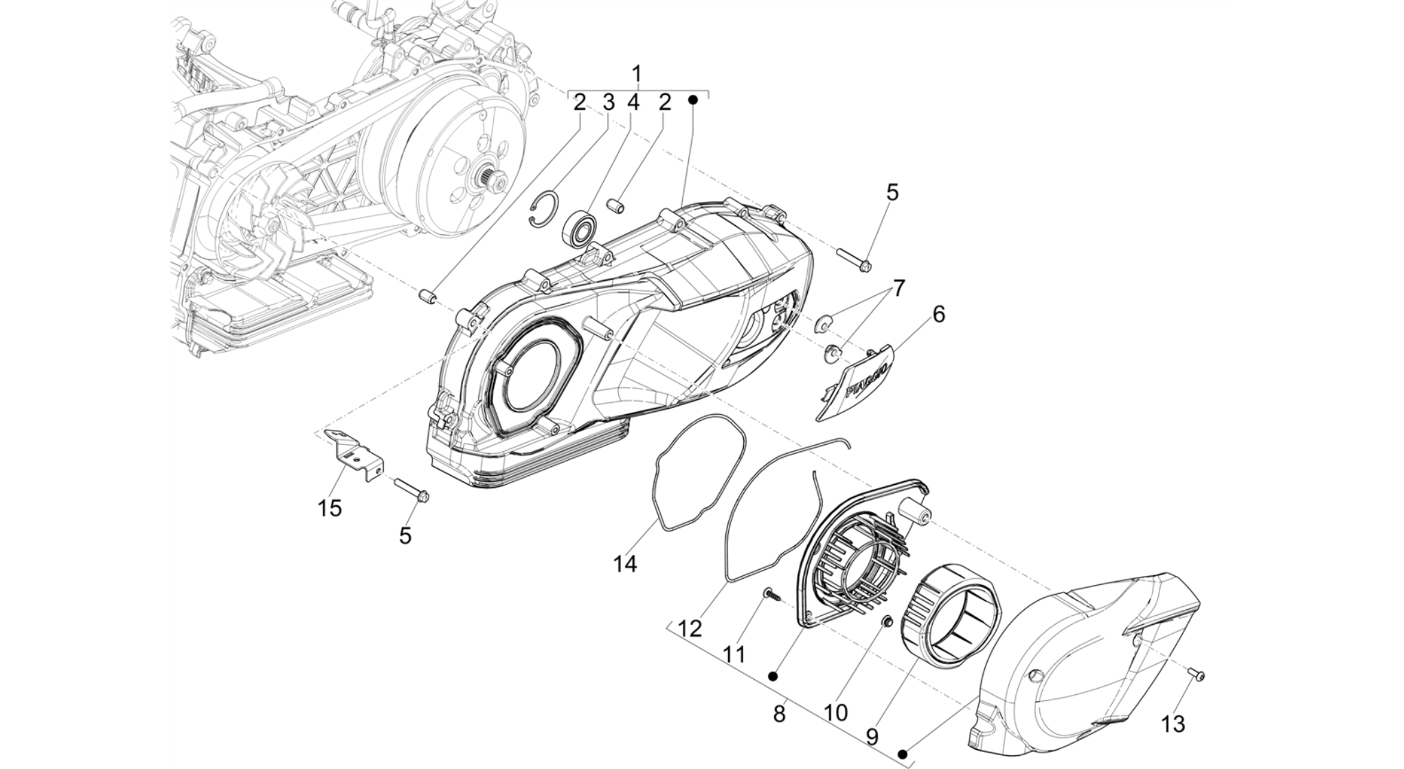 Crankcase cover - Crankcase cooling