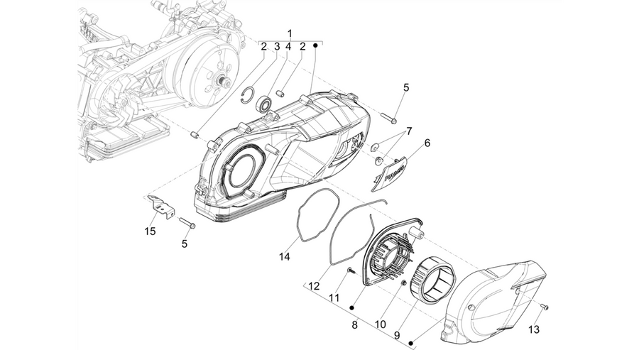 Crankcase cover - Crankcase cooling