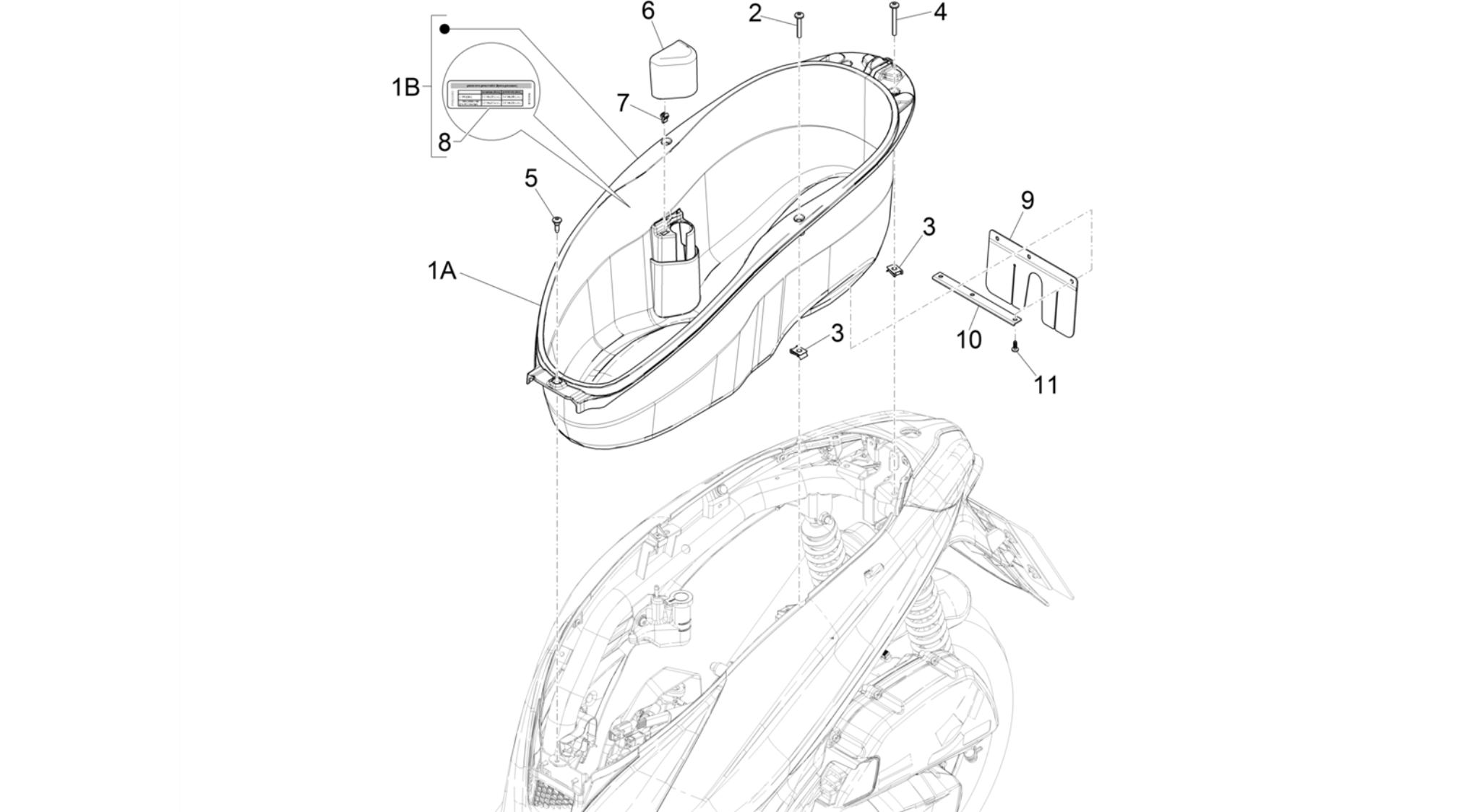 Helmet huosing - Undersaddle