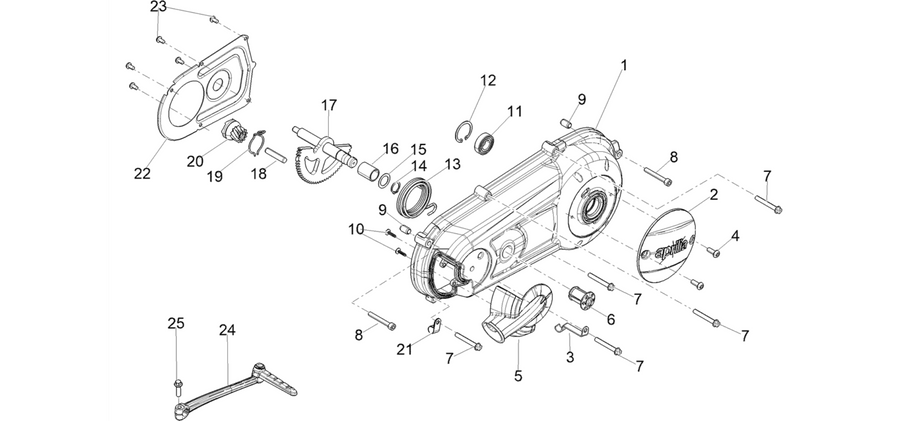Crankcase cover - Crankcase cooling