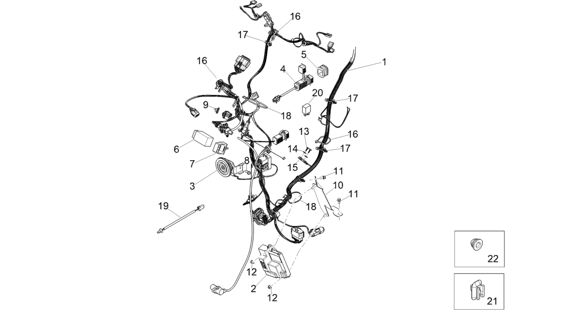 Front electrical system