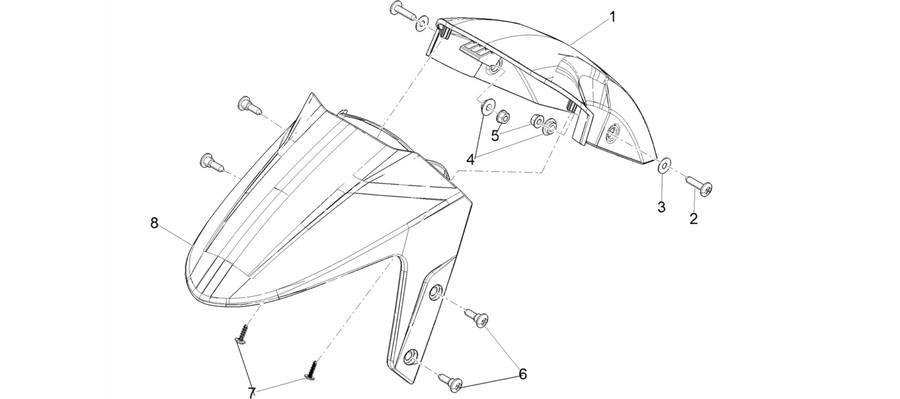 Front mudguard-Pillar