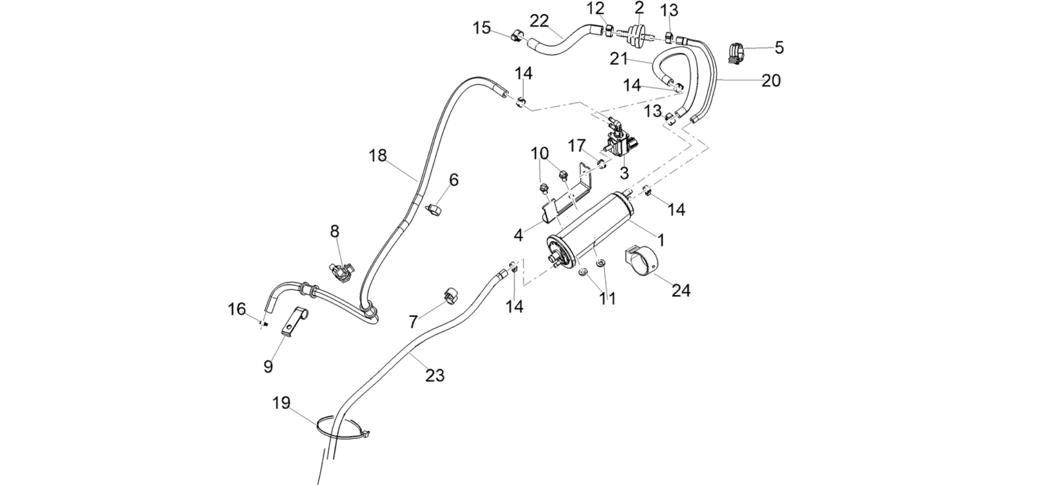 Fuel vapour recover system