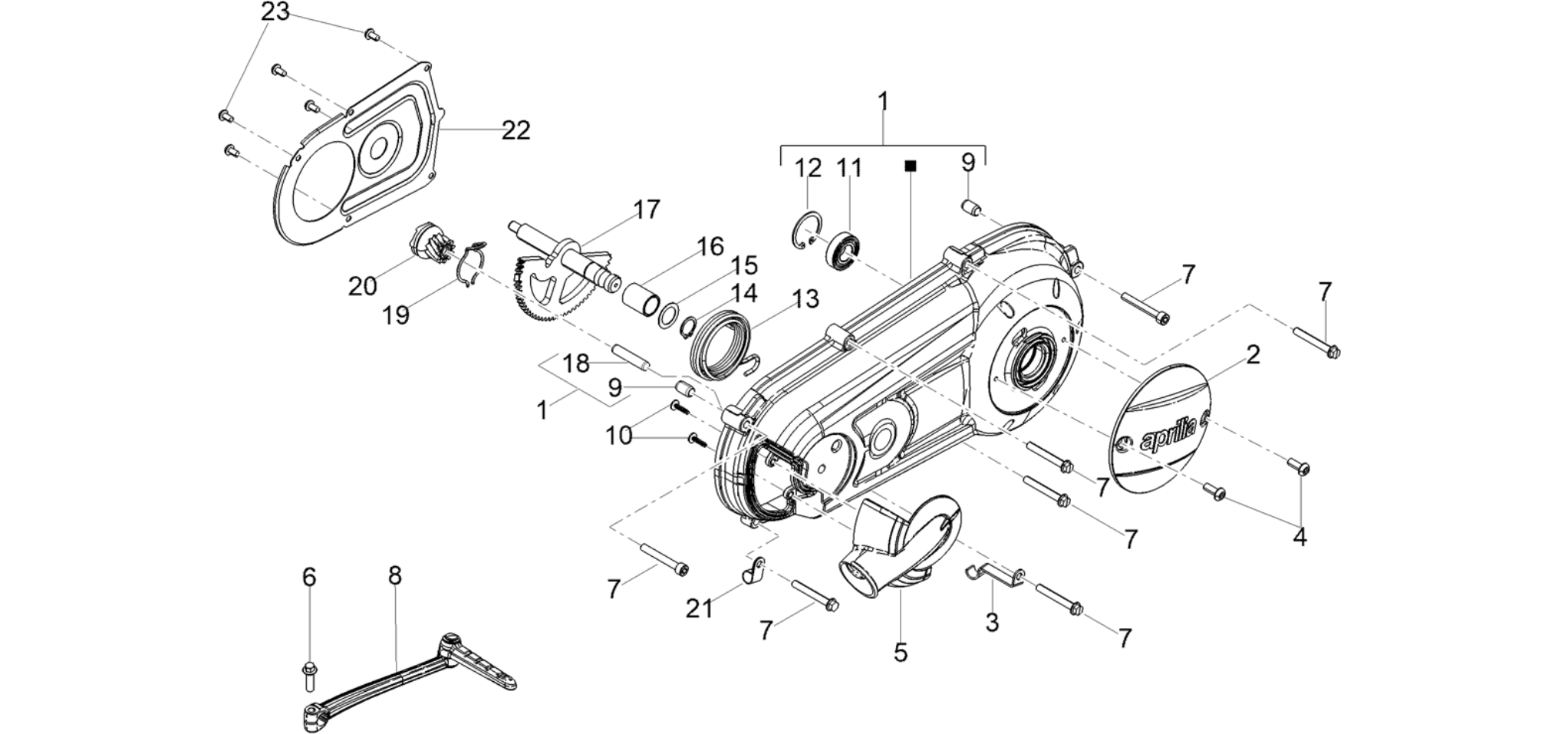 Crankcase cover - Crankcase cooling