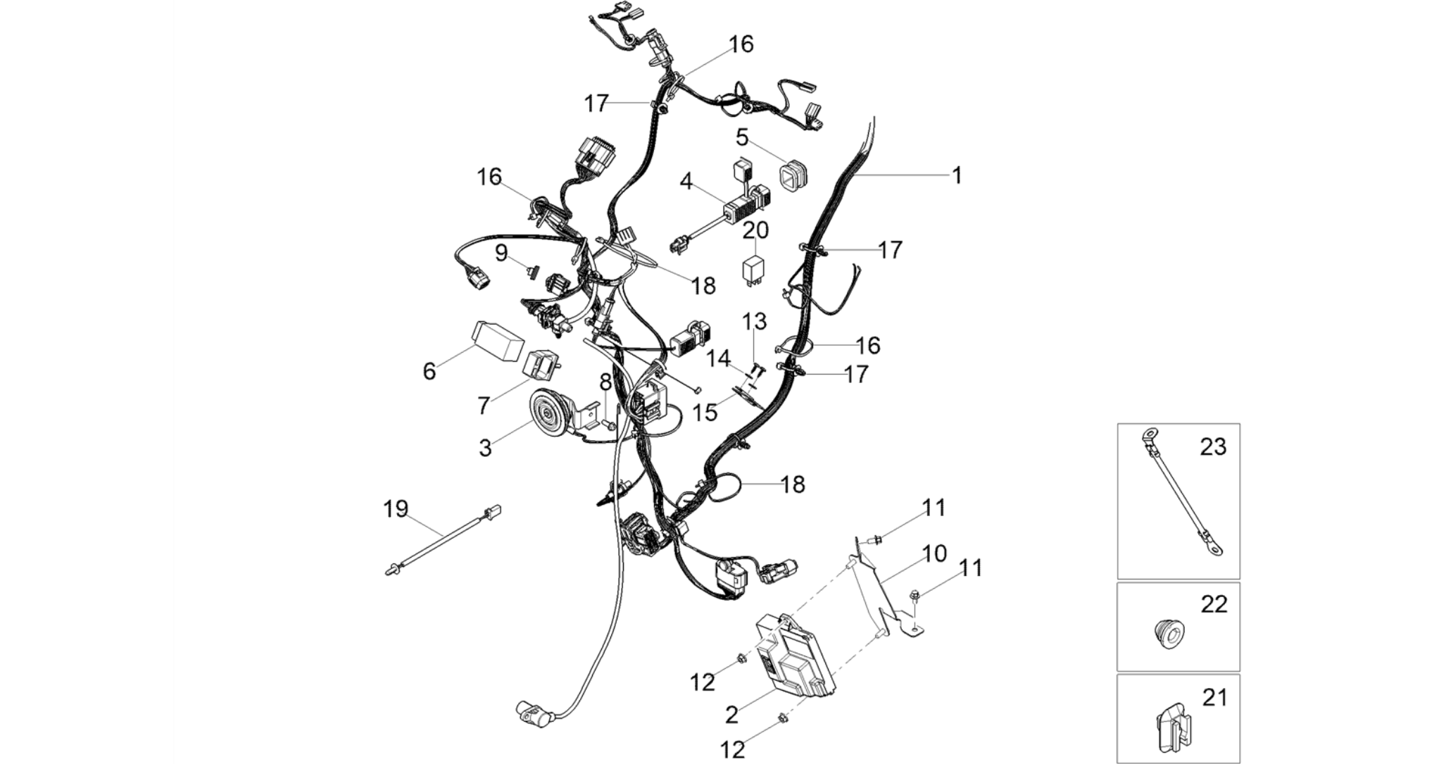 Front electrical system