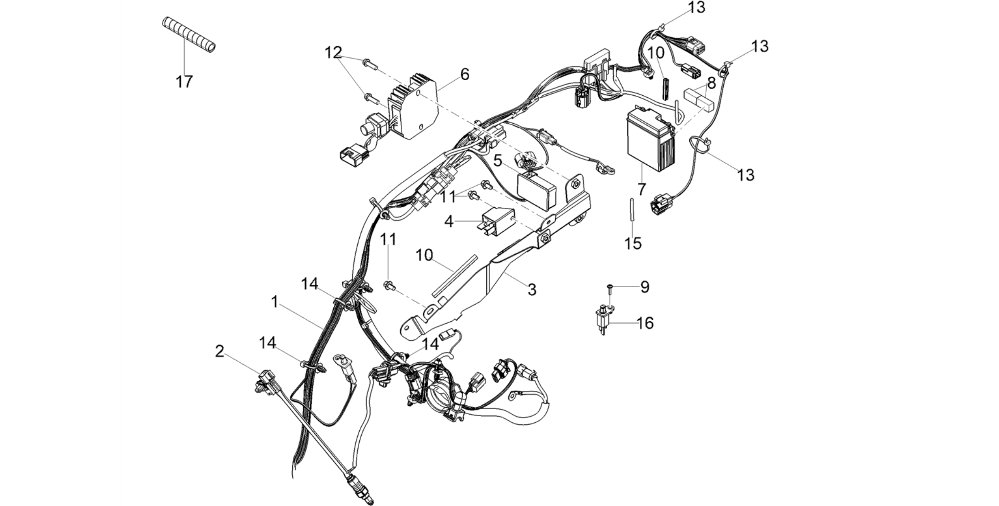 Rear electrical system