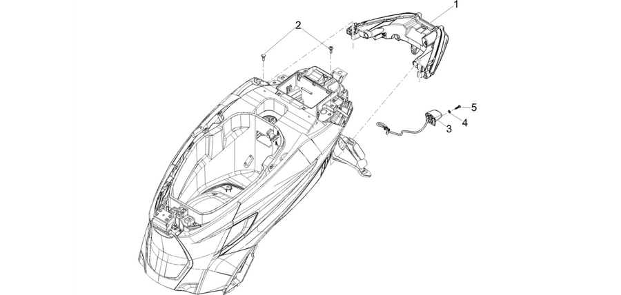 Rear headlamps
