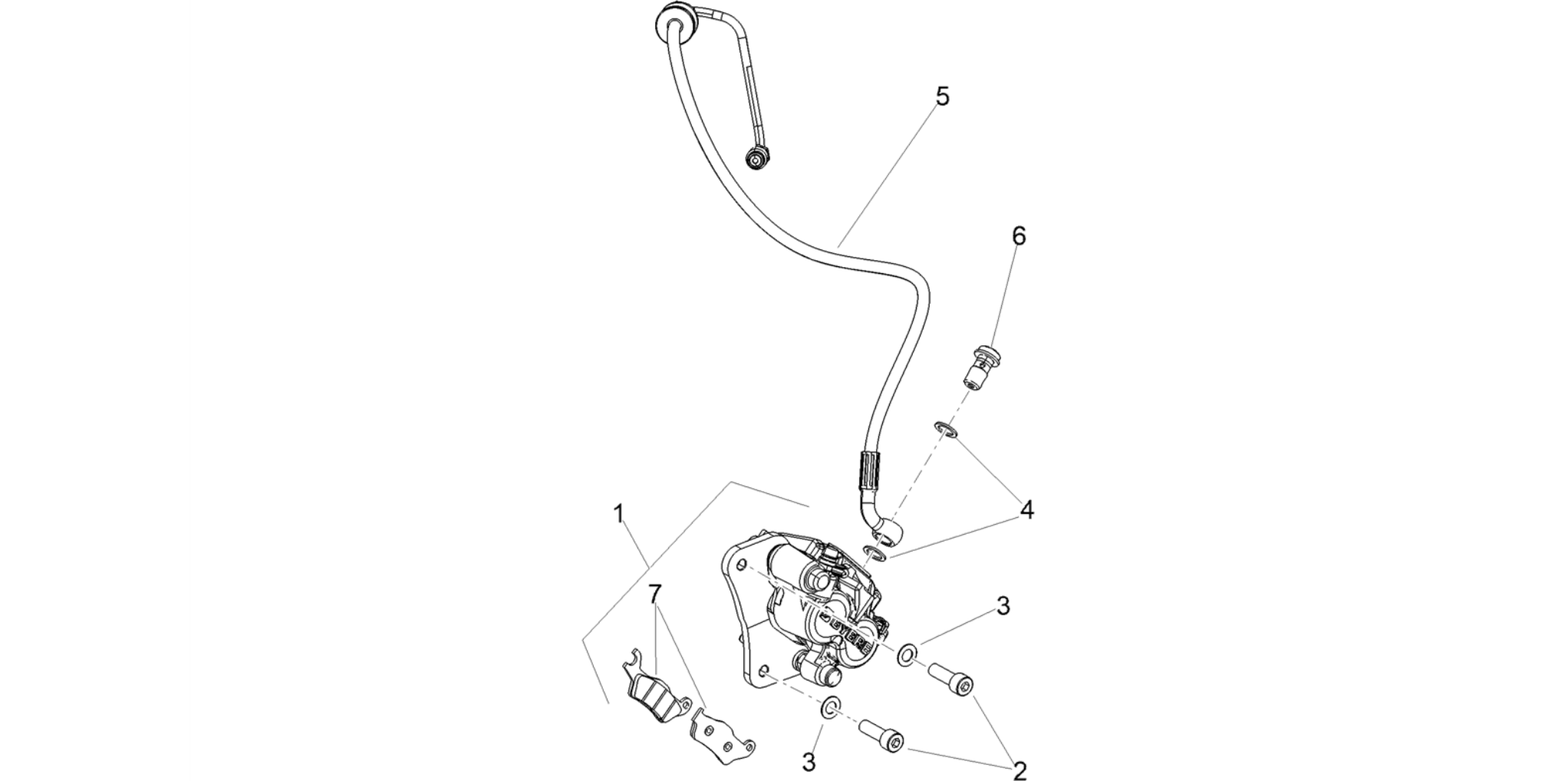 Front brake caliper