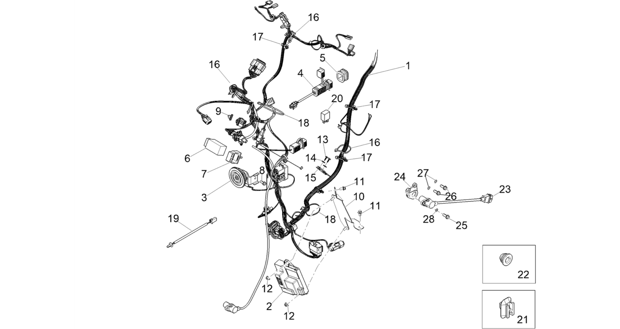 Front electrical system