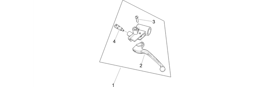 Rear master cylinder