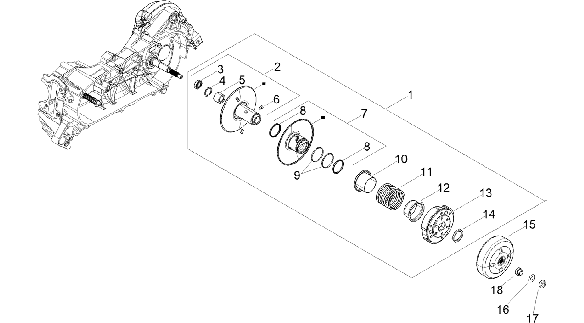 Driven pulley