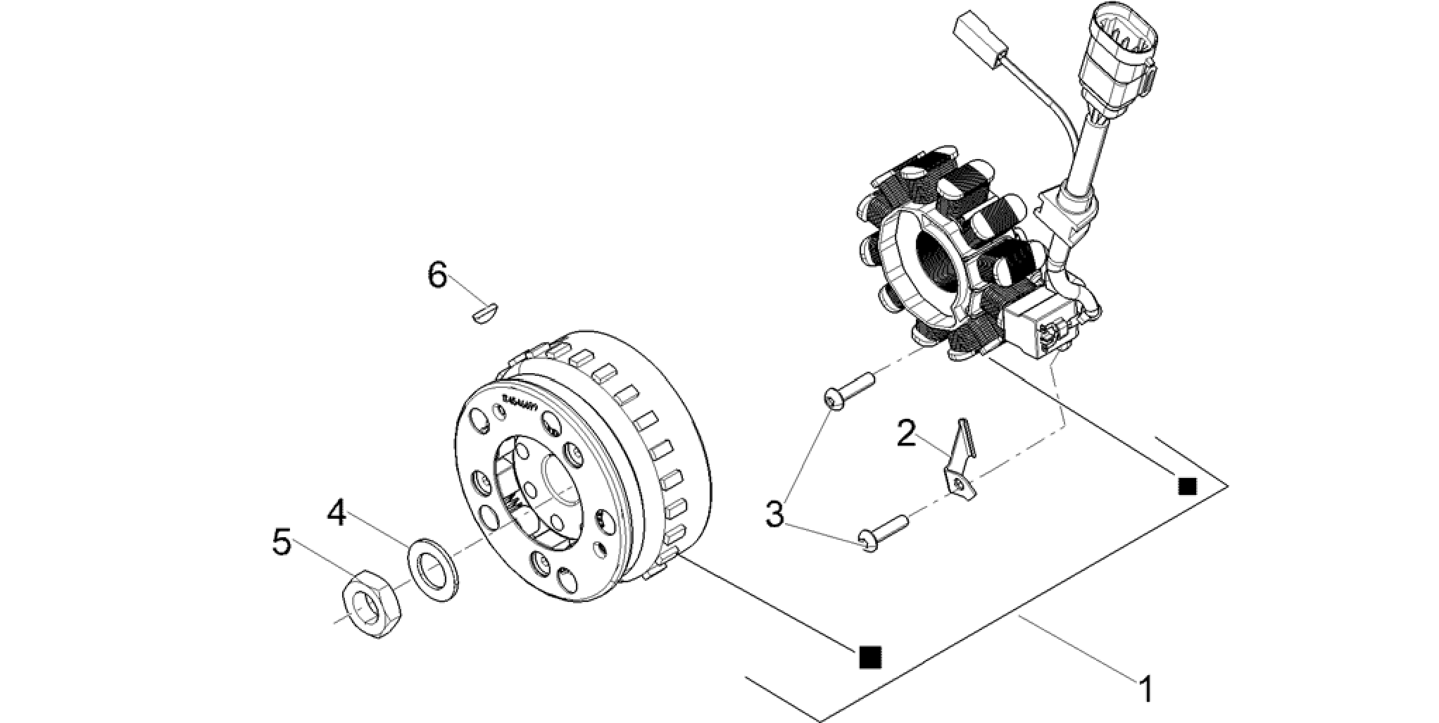 Flywheel magneto