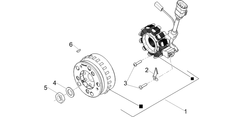 Flywheel magneto