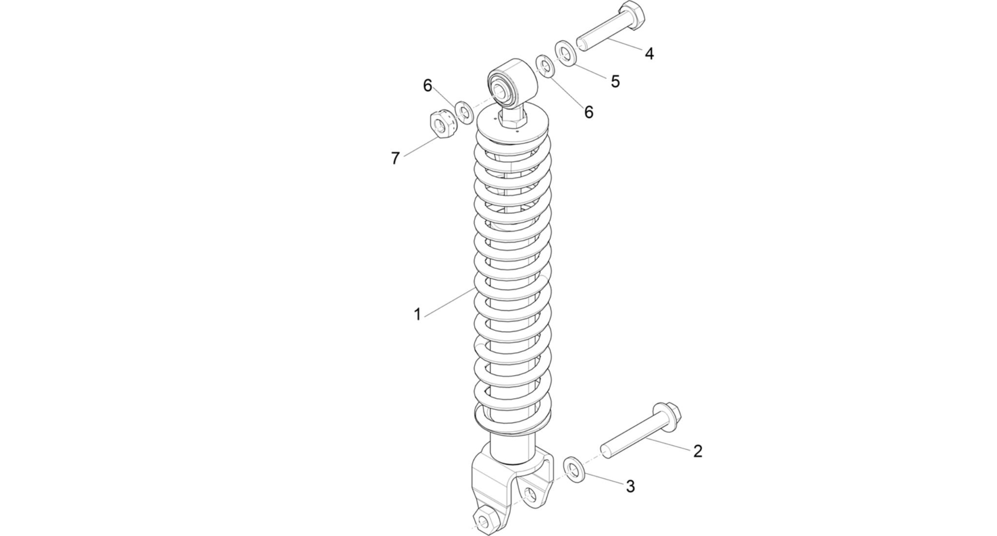 Rear suspension - Shock absorber/s
