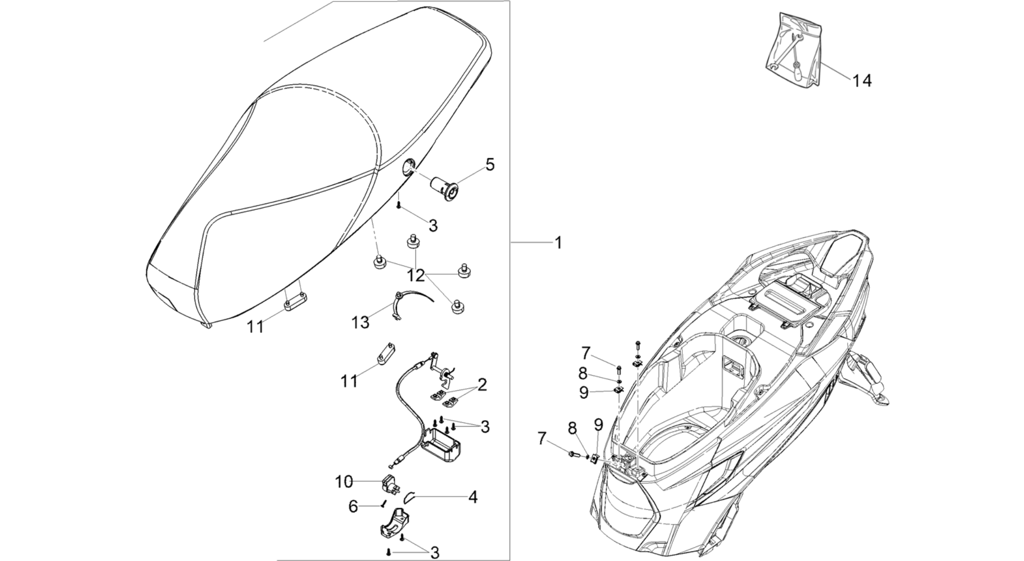 Saddle/seats