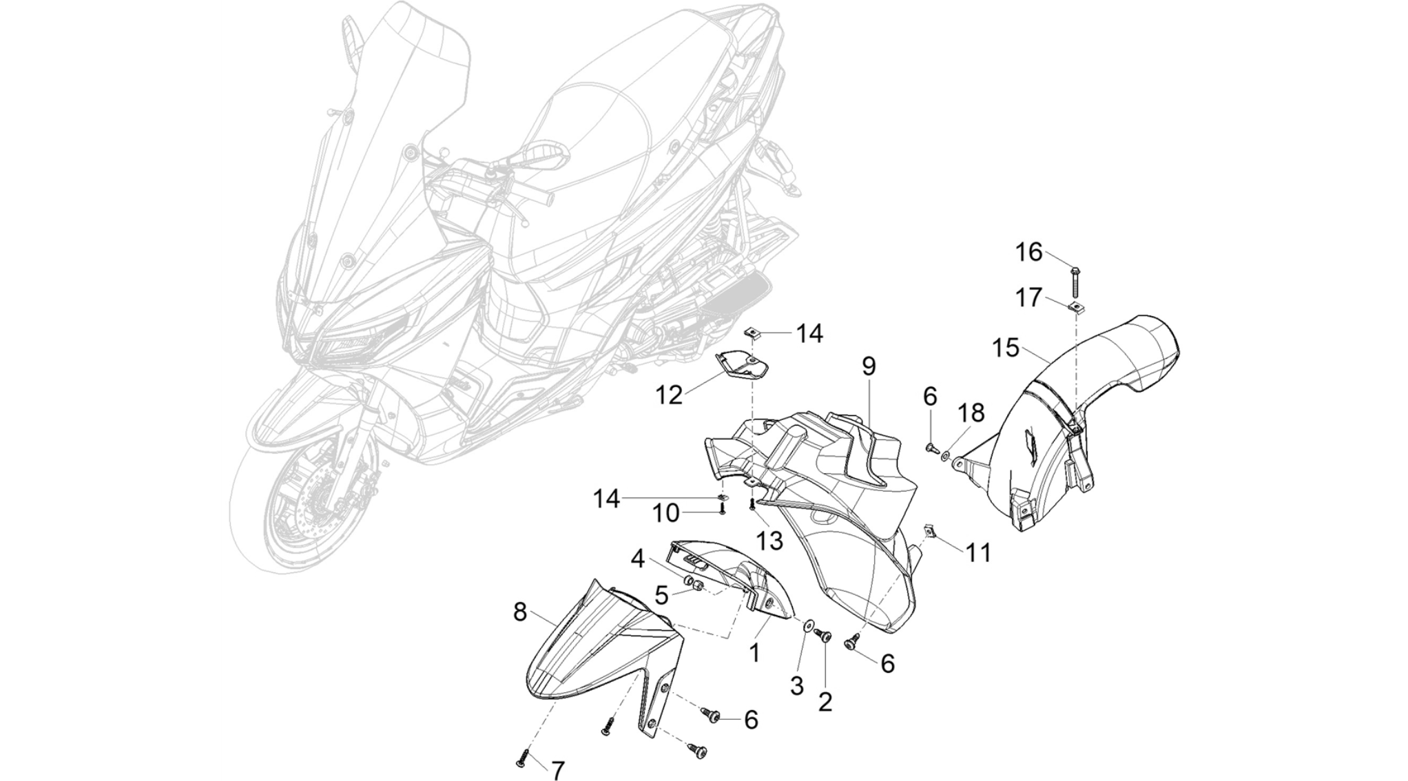 Wheel huosing - Mudguard