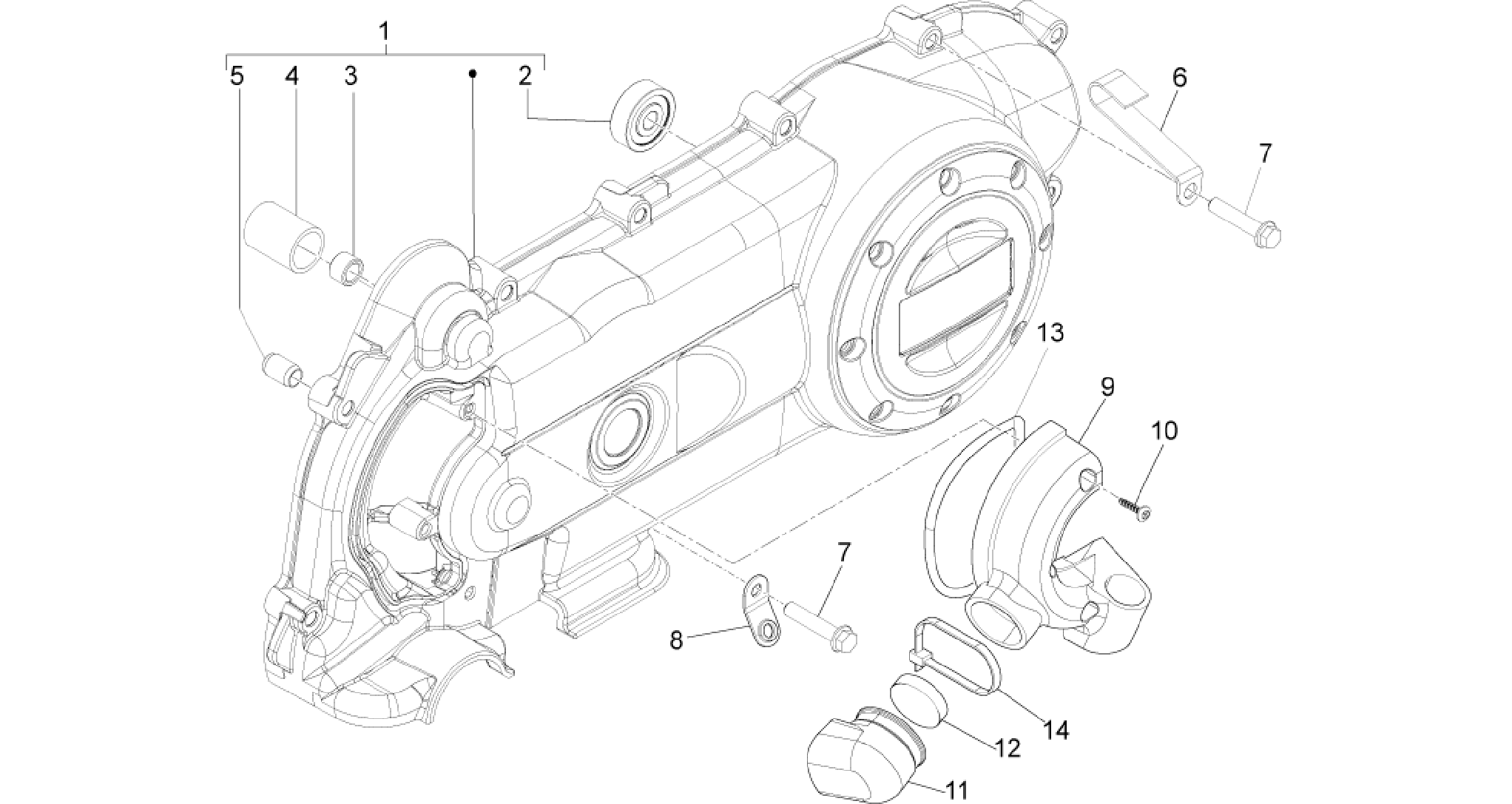 Crankcase cover - Crankcase cooling