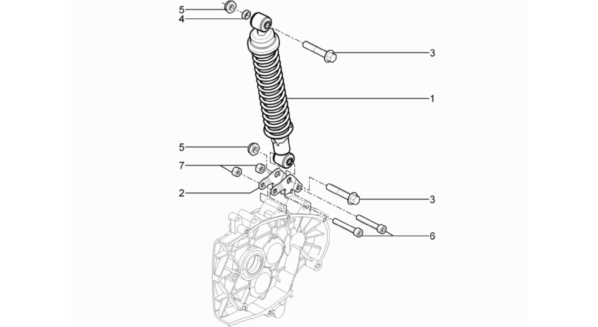 Rear suspension - Shock absorber/s