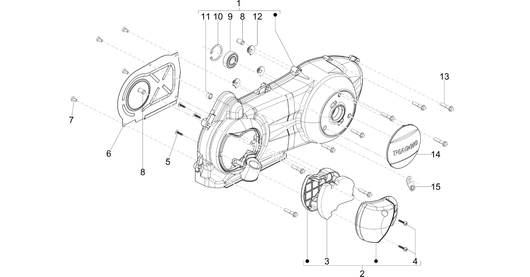 Crankcase cover - Crankcase cooling