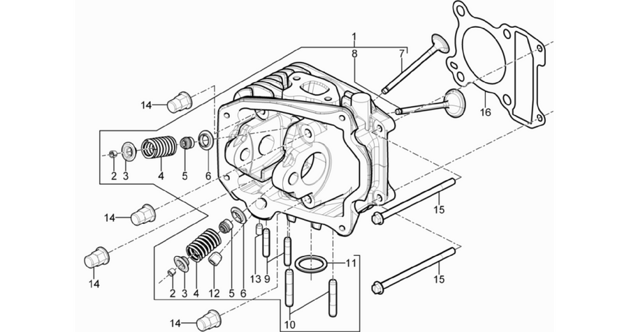 Cylinder head unit - Valve