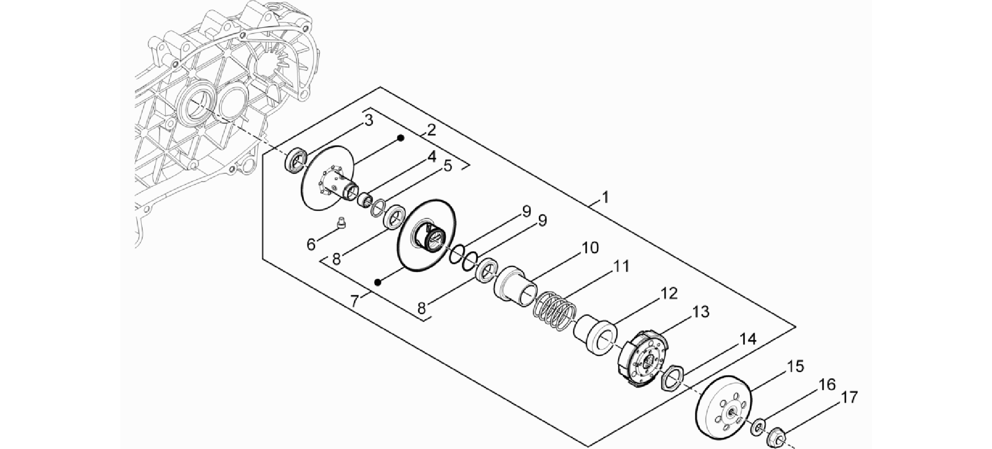 Driven pulley