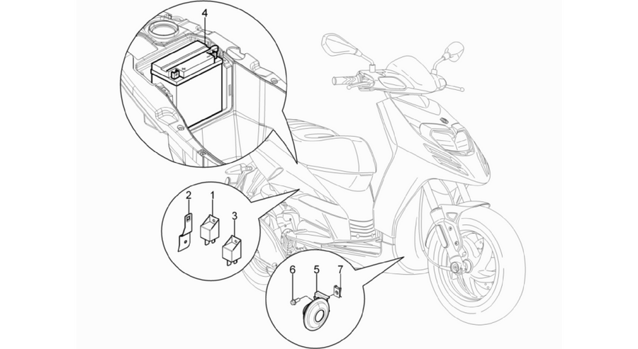 Remote control switches - Battery - Horn
