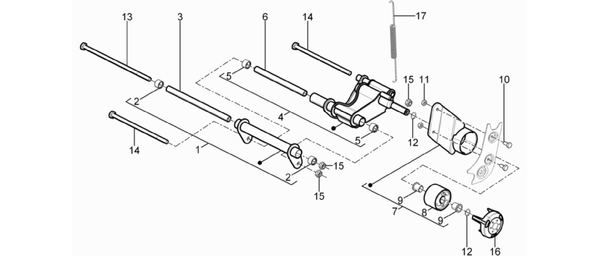 Swinging arm
